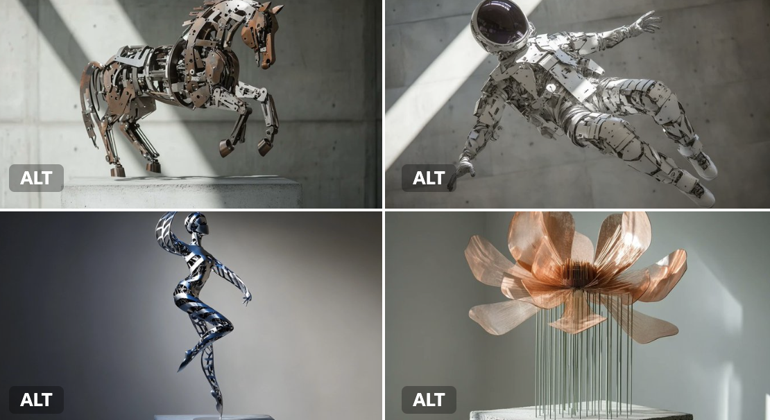 超棒的GPT4o/GPT-4o圖像提示-動感雕塑