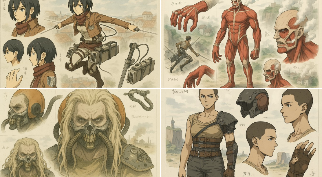 Awesome GPT4o/GPT-4o Image Prompts-動漫機甲風格化機械設計圖