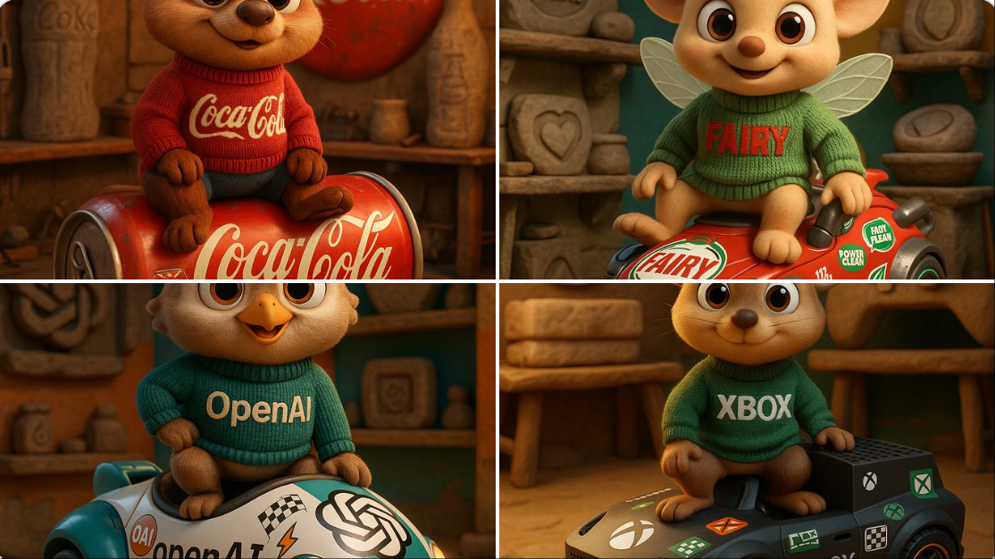 Awesome GPT4o/GPT-4o Image Prompts-品牌3D卡通動物角色