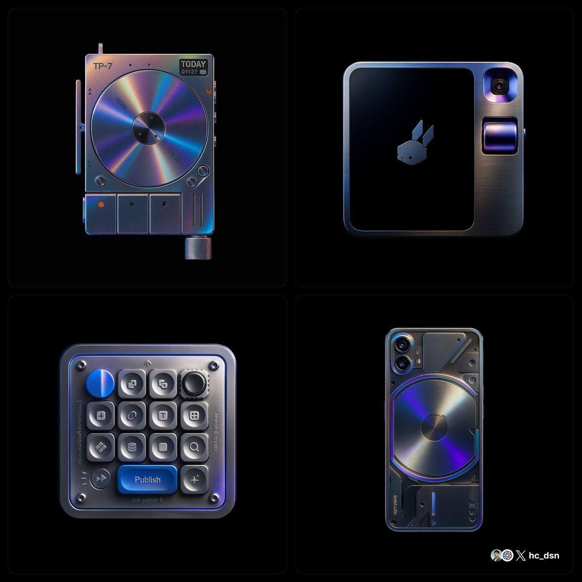 Awesome GPT4o/GPT-4o Image Prompts-液態金屬設計產品