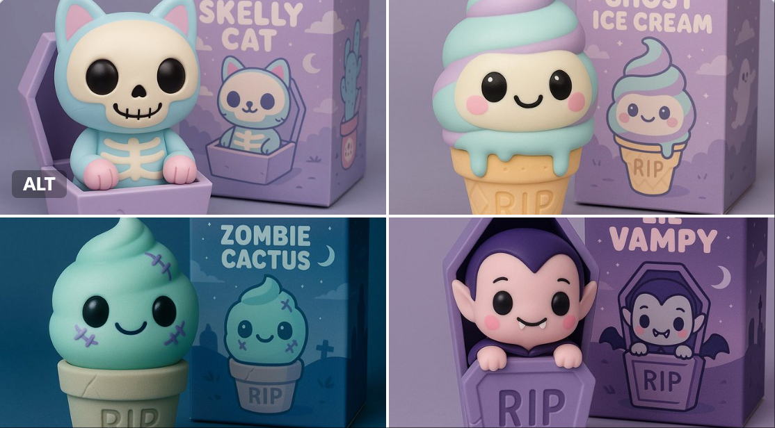 Awesome GPT4o/GPT-4o Image Prompts-可愛粉彩乙烯基人物